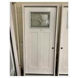 36' x 80' LH Fiberglass Craftsman Style Ext. Door