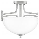 Quoizelï¿½ 2-Bulb Semi-Flush Mount in Nickel