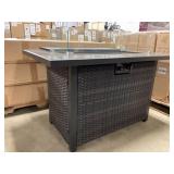 43' Propane Fire Table w/Tempered Glass Top