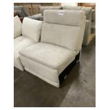 Armless Chair to Sectional in Light Gray