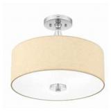 Ashley 3-Bulb Semi-Flush Light in Chrome x 2