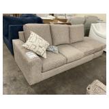 3 Cushion Couch in Tan/Cream Cross-Stich