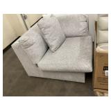 Corner Chair in Gray Cross-Stich