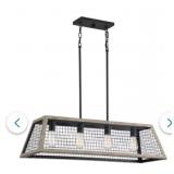 Quoizelï¿½ 4-Bulb Linear Chandelier in Gray