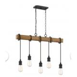 Quoizel 5-Bulb Linear Chandelier in Black