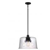 DSI Lighting 3-Bulb Pendant in Matte Black