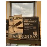 Hampton Bay 52' Indoor Ceiling Fan in Nickel