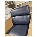 Leather Armless Chair to Sectional in Blue