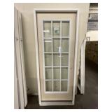 32' x 80' LH Fiberglass FV 15-Lite Exterior Door
