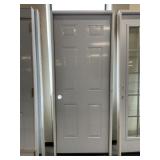 32' x 80' RH Steel 6-Panel Exterior Door
