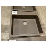 25' Brown Single-Bowl Composite Sink