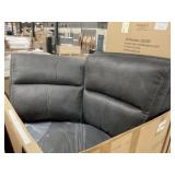 Corner Wedge Sectional Piece in Charcoal