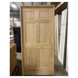 36' x 80' LH 6-Panel Pine Interior Door