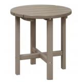 RTA 18' Round Weathered Wood Side Table