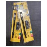 7 Pc. Screw Bit & Extension x2