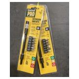 7 Pc. Screw Bit & Extension x2