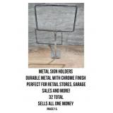32 Metal Sign Holders