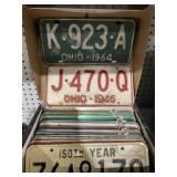 Mixed Lot of Vintage Ohio License Plates