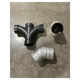 Mixed Lot of Duct and PVC Fittings