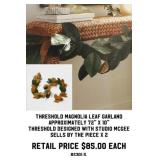 Threshold Magnolia Leaf Garland x 2Pcs