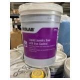 (4) Ecolab® 5G Buckets of Liquid Laundry Sour