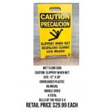 Wet Floor Sign x4