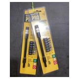 7 Pc. Screw Bit & Extension x2