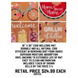 18' x 30' Coir Welcome Mat x 4