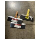 12' Blue Steel Taping Knife x 3