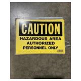 (4) Yellow Caution Signs for One Money