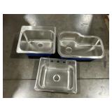 Pallet of Assorted Kitchen Sinks for One Money