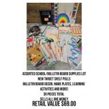 Assorted School/Bulletin Board Supplies Lot