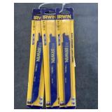 Irwin 5Pc.  8' x 10TPI Reciprocating Blade x3