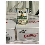 12Pk 8oz Whole Boiled Oysters in Water x 10
