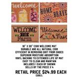 18' x 30' Coir Welcome Mat x 4
