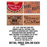 18' x 30' Coir Welcome Mat x 4