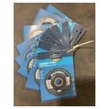 Masonry 4 1/2' x 1/8' x 7/8' Grinding Wheel x8