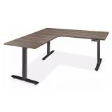 RTA Uline 72' Adjustable Height L-Desk with Base