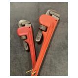 Mix Sizes Pipe Wrench x2