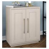 28' Alder White Rectangular Accent Storage Cabinet