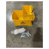 20L Yellow Mop Bucket with Mop Head