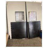 Set of (2) 8' Swing Warehouse Doors