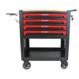 Artman® (CD3004) Tool Cart w Drawers & Wood Top