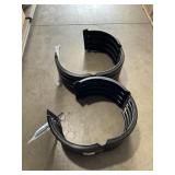 (2) Black Window Wells with Zip with Zip Ties