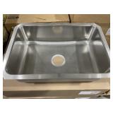 27'L x 19'W Single Bowl Undermount SS Sink