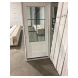 36' x 80' RH Fiberglass 3/4 View Exterior Door