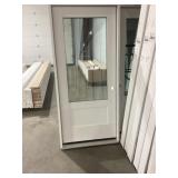 36' x 80' LH Fiberglass 3/4 View Exterior Door