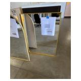 32' x 24' Rectangular Mirror with Gold Frame