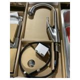 Single Handle Pull-Down Faucet in Stainless Steel