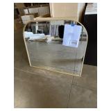 40' x 34' Modern Arched Mirror in Soft Gold